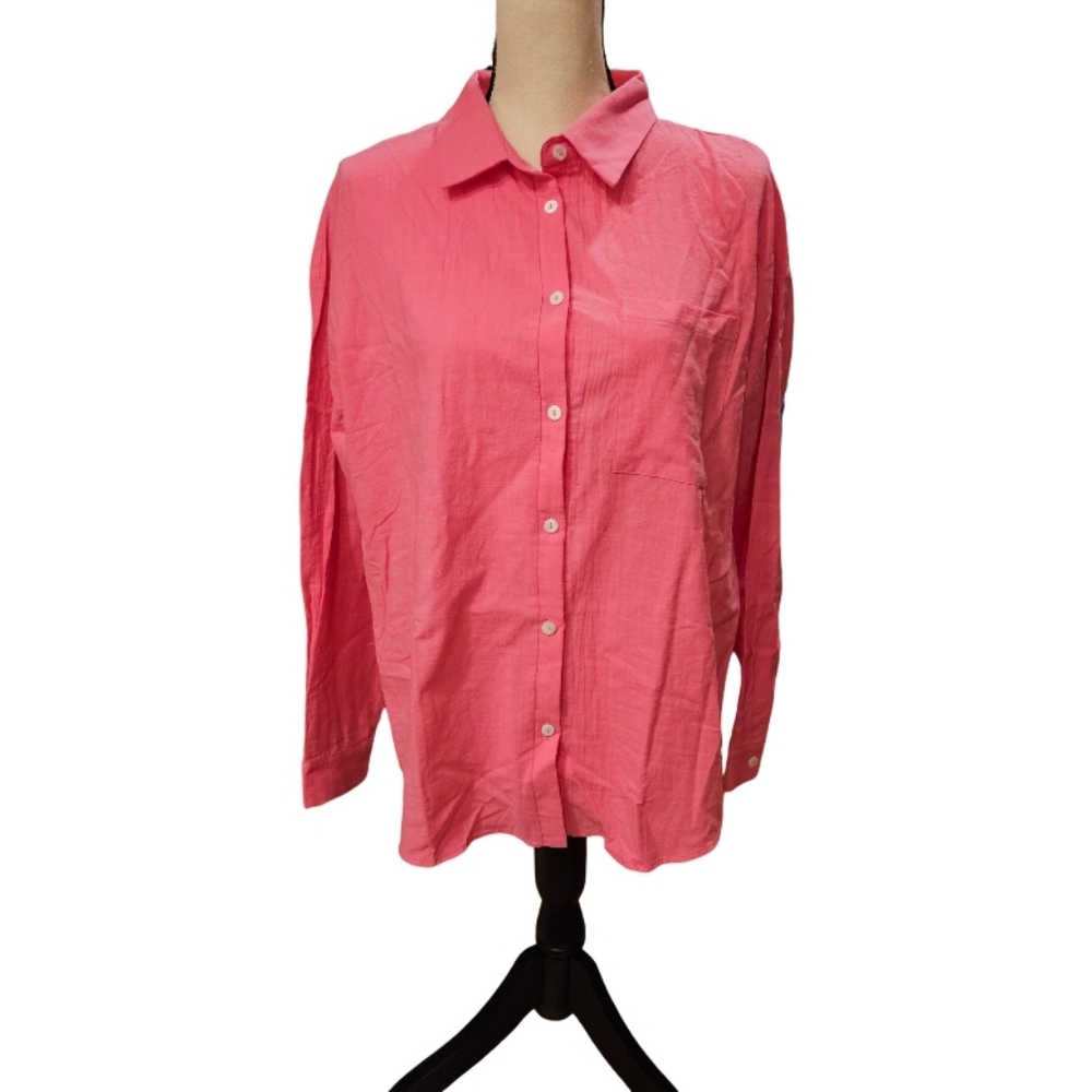 NWT - Andree by Unit Pink Button Up